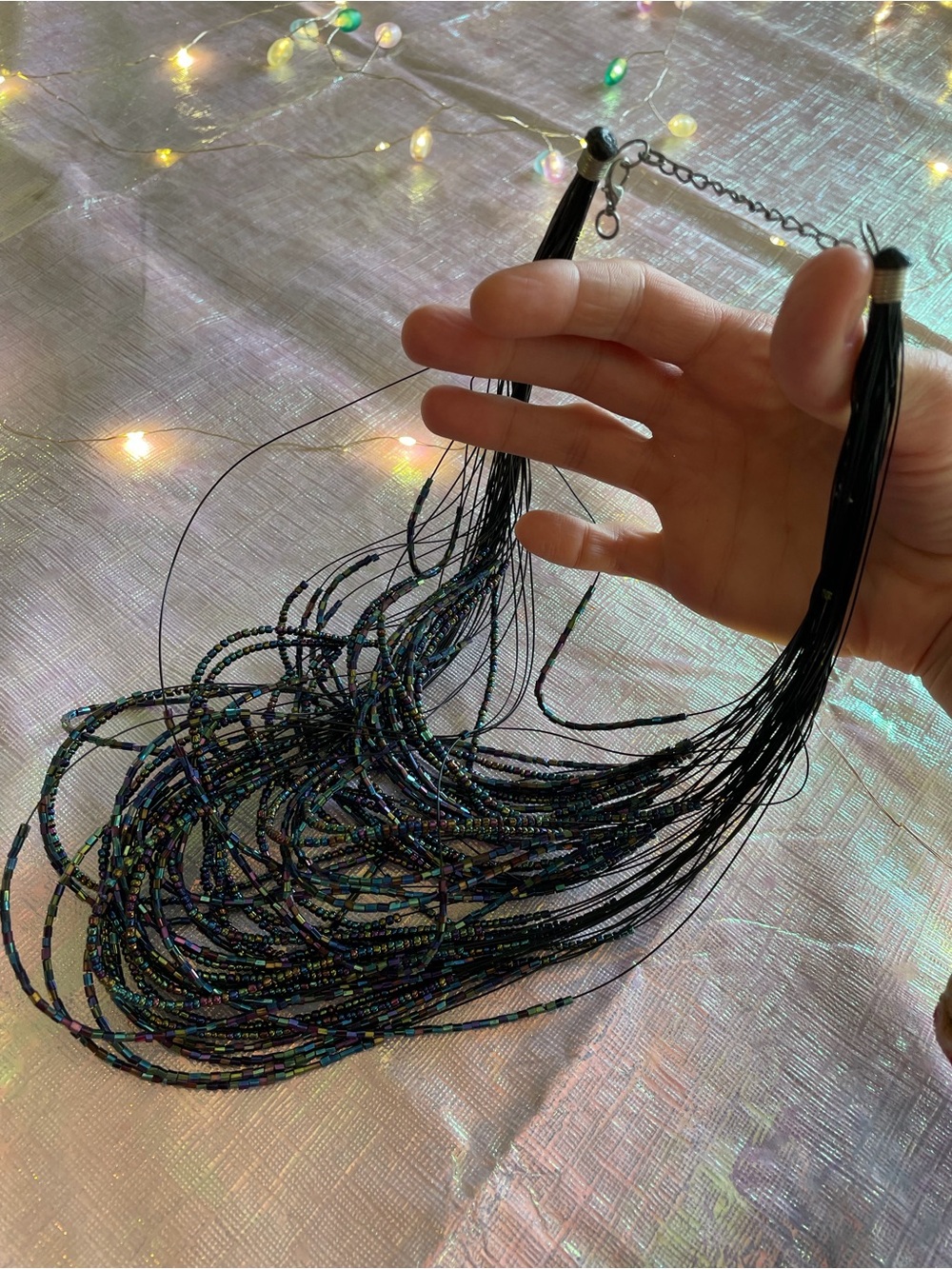 Multicolor Multistrand Necklace (TANGLED)